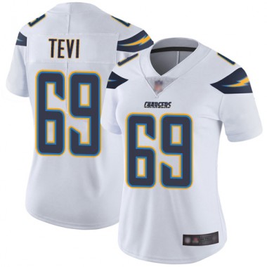 Los Angeles Chargers NFL Football Sam Tevi White Jersey Women Limited 69 Road Vapor Untouchable